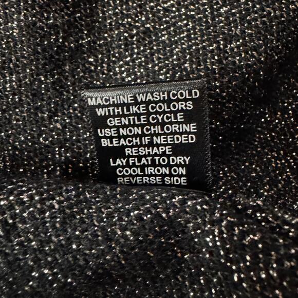 United States Sweaters X-Large Cardigan Open-Front Stretch Long Sleeve Sparkly - Picture 8 of 8
